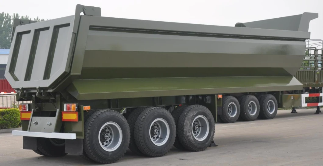 China Good Quality U Shaped End Rear Tipper Dumper Dump Semi Truck Trailer Manufacturers