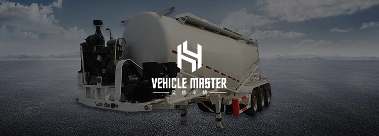 Vehicle Master 30-60 Cbm 3axles Powder Bulk Cement Tanker Trailer