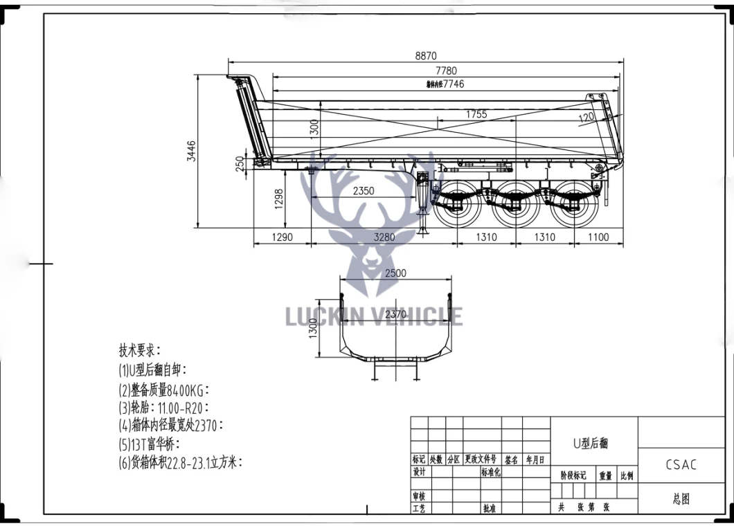 3/4/5/6 Axles 40/60/80/100 Ton Hydraulic Tippingrear End Dumper Dump Heavy Duty Sinotruk Mining Farm Cargo Tipper Truck Semi Trailer for Sale Price in Africa