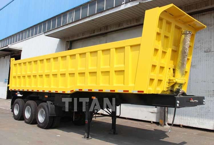 Low Price 2/3/4/5 Axles 35 Cubic Meter 40/60/80/100 Ton Hydraulic Tipping Rear End Rock Sinotruk Mining Dumper Dump Tipper Semi Trailer for Sale Price