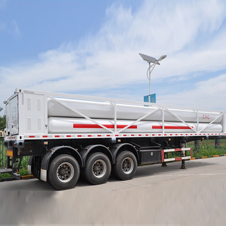 Mobile CNG Tube Skid Container Trailer for Natural Gas Transportation Tube Bundle Container
