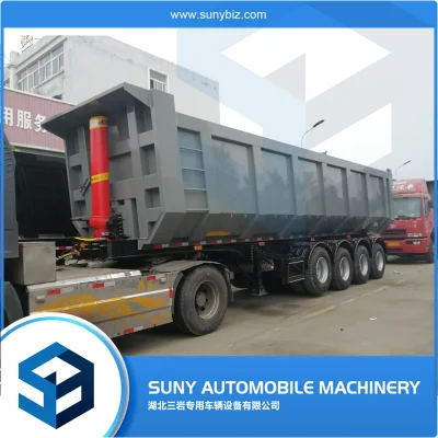 China Gute Qualität U-förmiger End-Heckkipper Dumper Dump Semi Truck Trailer Hersteller