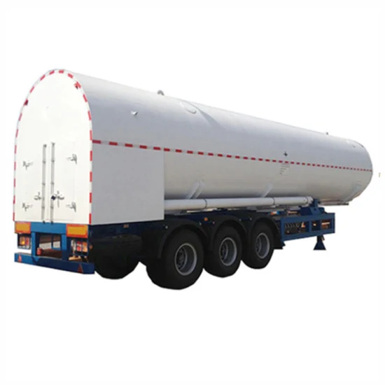 40000 Liter LNG LPG CO2 3 Achsen kryogener Flüssig-Satteltanker-Tankanhänger