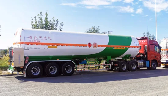 Kryogenes LNG-Lagerfahrzeug, Erdgasflaschen, Behälter, Tanks, LNG-Tanker-Anhänger